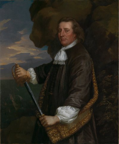 ローストフトの旗手クリストファー・マインズ副提督 作： Peter Lely