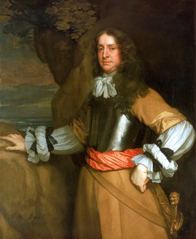 ローストフトの旗手たちウィリアム・バークレー副提督(1639-66) 作： Peter Lely
