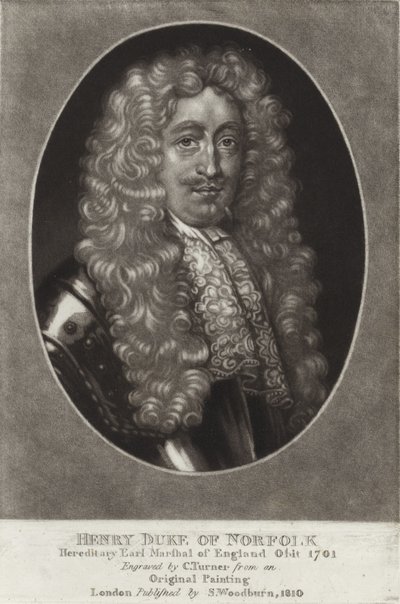 ノーフォークのヘンリー公爵 作： Peter Lely