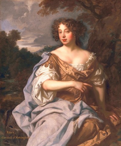 レディーエセックスフィンチ、後にノッティンガム伯爵夫人、1675年頃 作： Peter Lely