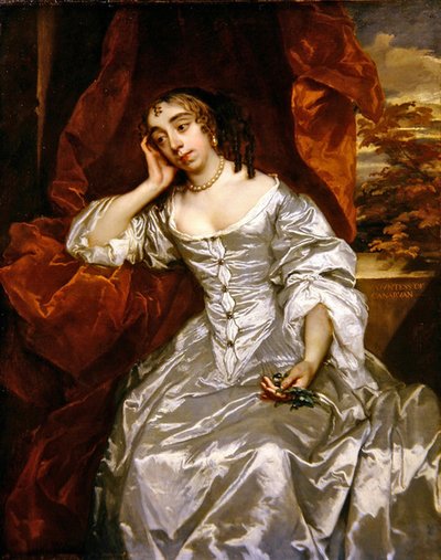 カーナーヴォン伯爵夫人エリザベス・ケーペルの肖像 1662年頃（油彩・キャンバス） 作： Peter Lely