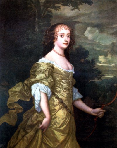 フランシスの肖像、リッチモンド公爵夫人、c1662-1665。 作： Peter Lely