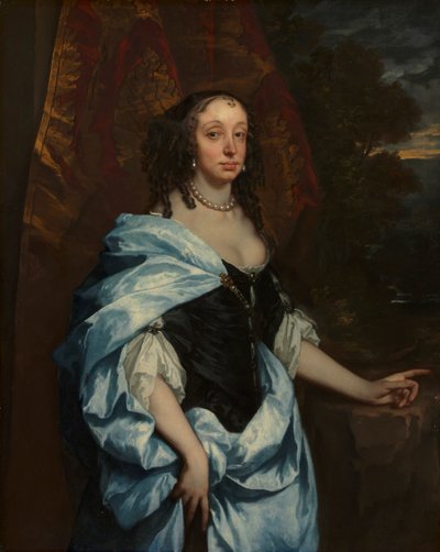 レネベ夫人の肖像、c。 1657 作： Peter Lely