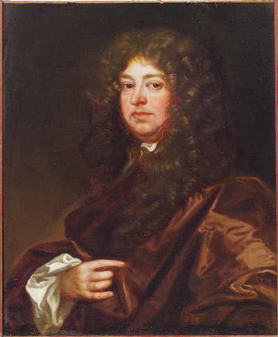 茶色のローブの紳士の肖像画 作： Peter Lely