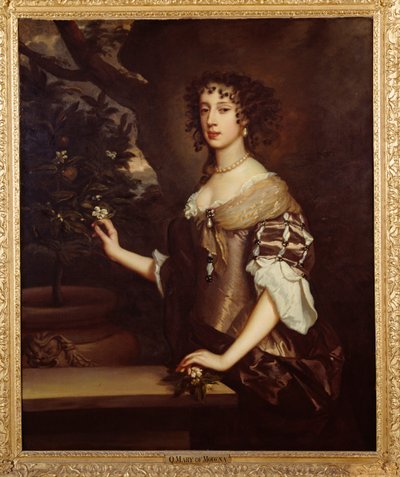 モデナのメアリー女王、1673〜80年頃（キャンバスに油彩） 作： Peter Lely