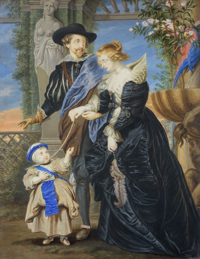 ルーベンスと妻子 作： Peter Lely