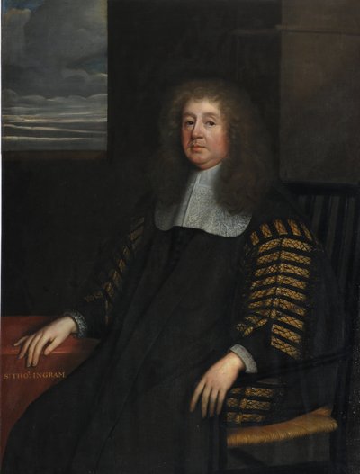 ランカスター公国首相、トーマス・イングラム卿（帆布に油彩） 作： Peter Lely