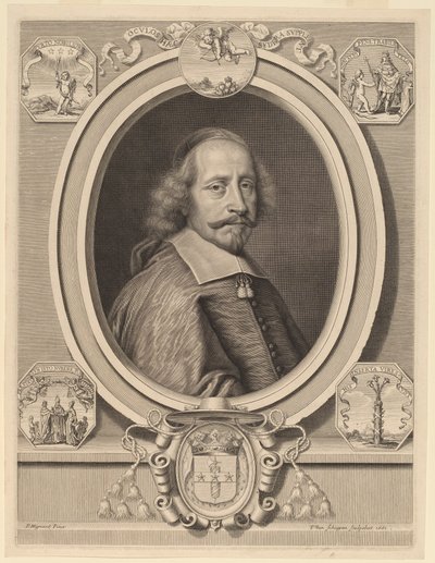 ジュール・マザラン枢機卿 作： Peter Ludwig van Schuppen after Pierre Mignard I