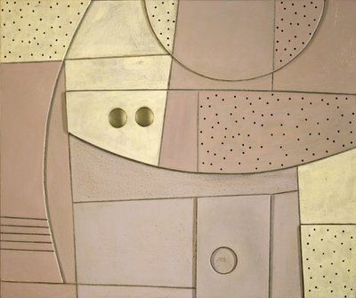 チルドパープルヘイズ、1998年（木材にアクリル） 作： Peter McClure