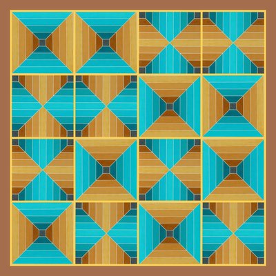 インサイドアウトアンドアップサイドダウン、2016、（コラージュ） 作： Peter McClure