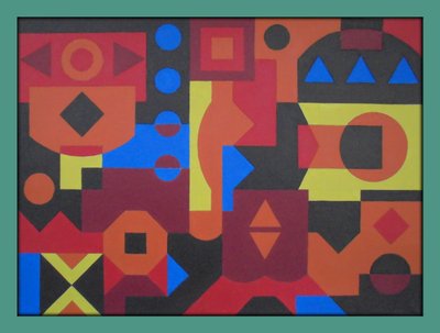 ネイティブアメリカン、2017、紙にアクリル 作： Peter McClure