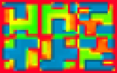 RED BORDELINE、2014年（デジタル画像） 作： Peter McClure