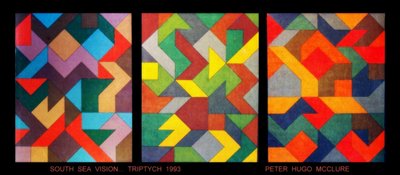 南の海のビジョン。トリプティック 作： Peter McClure