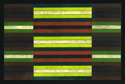 STRIPED TRIPTYCH No.6、2003、（絵画） 作： Peter McClure