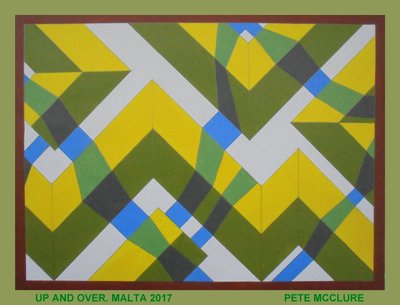 2017年、紙にアクリル 作： Peter McClure