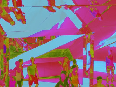 VENICE BEACH UPSIDE-DOWN、2014（デジタル画像） 作： Peter McClure