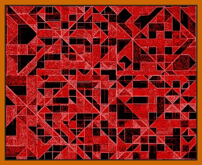 WINDOW TO THE SOUL、2013年、デジタルで強化された絵画 作： Peter McClure