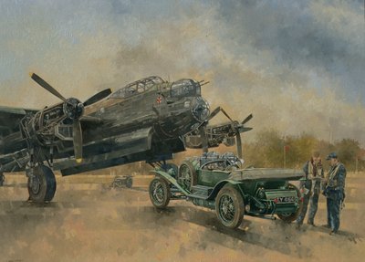 ランカスターとベントレー、2000年（キャンバスに油彩） 作： Peter Miller