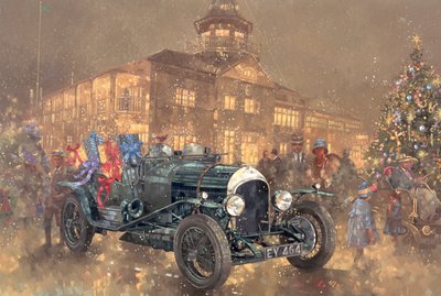 ブルックランズでのクリスマスパーティー（キャンバスに油彩） 作： Peter Miller
