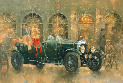 フォートナム＆メイソンのクリスマス（キャンバスに油彩） 作： Peter Miller