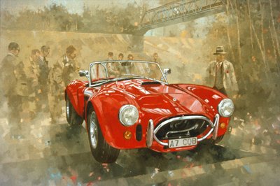 ブルックランズのコブラ（キャンバスに油彩） 作： Peter Miller