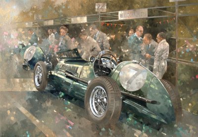 R.パーネルのマセラティ（カナブに油を塗る） 作： Peter Miller