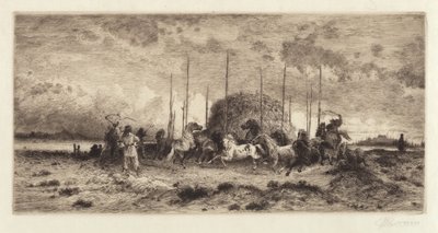 ニューメキシコ州サンフアンでの収穫 作： Peter Moran