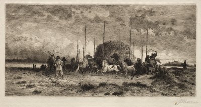 ニューメキシコ州サンファンでの収穫 作： Peter Moran