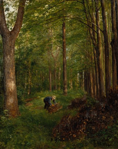 古いポプラ、Gulskov ガーデンのセクション 作： Peter Nicolai Arbo