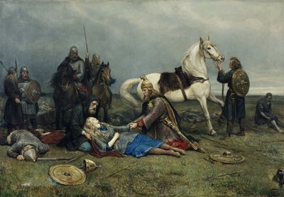 ヴァルキリーの死 作： Peter Nicolai Arbo