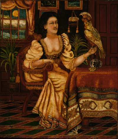 オウムを持つ女性, ca. 1895-1917。 作： Peter Oliver Foss