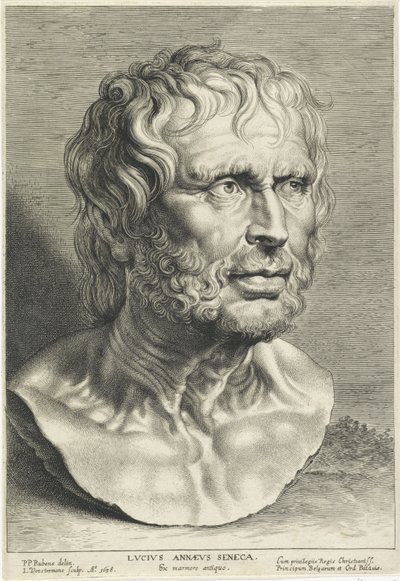ルカス・フォルステルマンによって刻まれたセネカの胸像 作： Peter Paul (after) Rubens