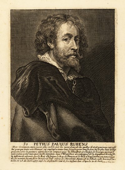 フランドルの画家・外交官、ピーター・ポール・ルーベンス卿の肖像 作： Peter Paul (after) Rubens