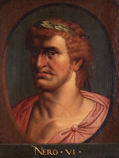 Portrait de Neron（ネロの肖像胸像）。Neron ou Lucius Domitius Ahenobarbus (37-68) empereur romain Nero Germanicus par Rubens, Peter Paul 作： Peter Paul (school of) Rubens