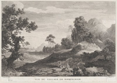 バーミンガムの村の眺め、カリフォルニア州。 1755年頃。 1755年。 作： Peter Paul Benazech