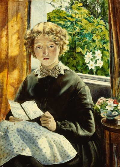 A Letter From Home (オイルオンボード) 作： Peter Paul Marshall