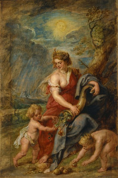 ピーテル・パウル・ルーベンス（1577-1640）作「豊かさ」 1630年頃 国立西洋美術館蔵 日本 作： Peter Paul Rubens