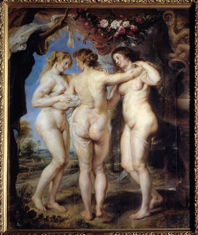 3つの恵みのすべてピエール・ポール（Pierre-Paul）・ルーベンス（またはPeter PaulまたはPetrus Paulus）（1577-1640）の絵画 作： Peter Paul Rubens