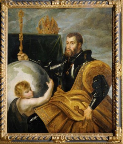 チャールズ5世の世界支配者としての寓意 作： Peter Paul Rubens