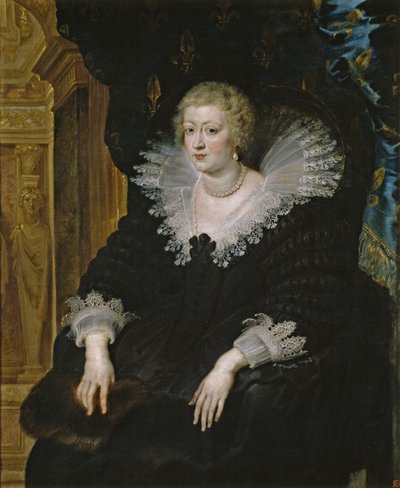 オーストリアのアン（1601-1666）、1622年頃（キャンバスに油彩） 作： Peter Paul Rubens