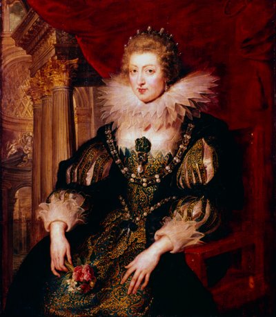 オーストリアのアン、フランスの王妃、17 世紀。 作： Peter Paul Rubens
