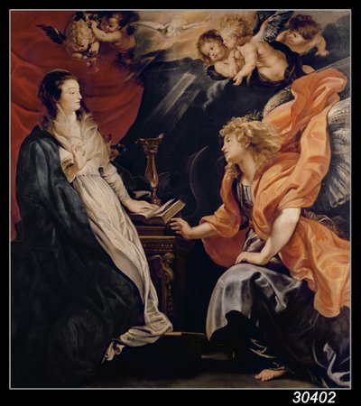 受胎告知、1609 作： Peter Paul Rubens