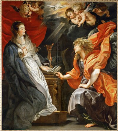 聖マリアへのお告げ 作： Peter Paul Rubens