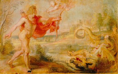 アポロはピュートンのヘビを殺す 作： Peter Paul Rubens
