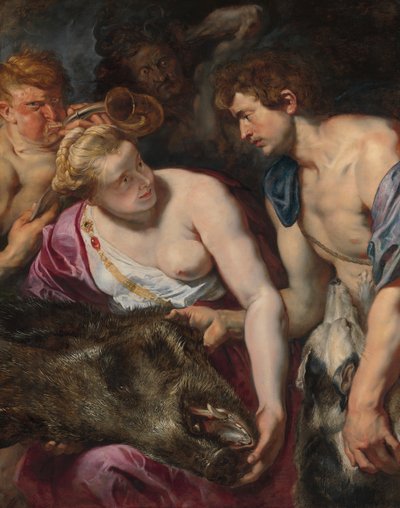 アタランタとメリアガー、ca。 1616年。 作： Peter Paul Rubens