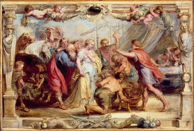 ブリセイス、アキレスに返還、16301631 作： Peter Paul Rubens