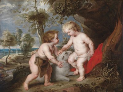 キリストと洗礼者ヨハネ 作： Peter Paul Rubens