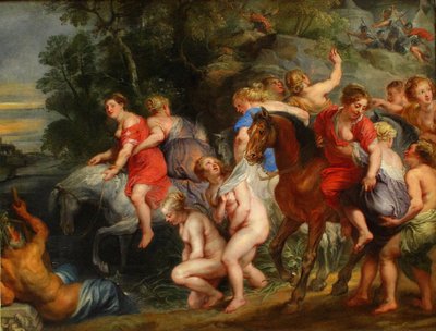 テヴェレ川を渡るクロエリア 作： Peter Paul Rubens