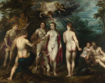 パリの判断。 1597〜99年頃 作： Peter Paul Rubens