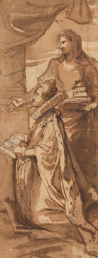 スペインのインファンタ・イサベラとハンガリーの聖エリザベス 作： Peter Paul Rubens